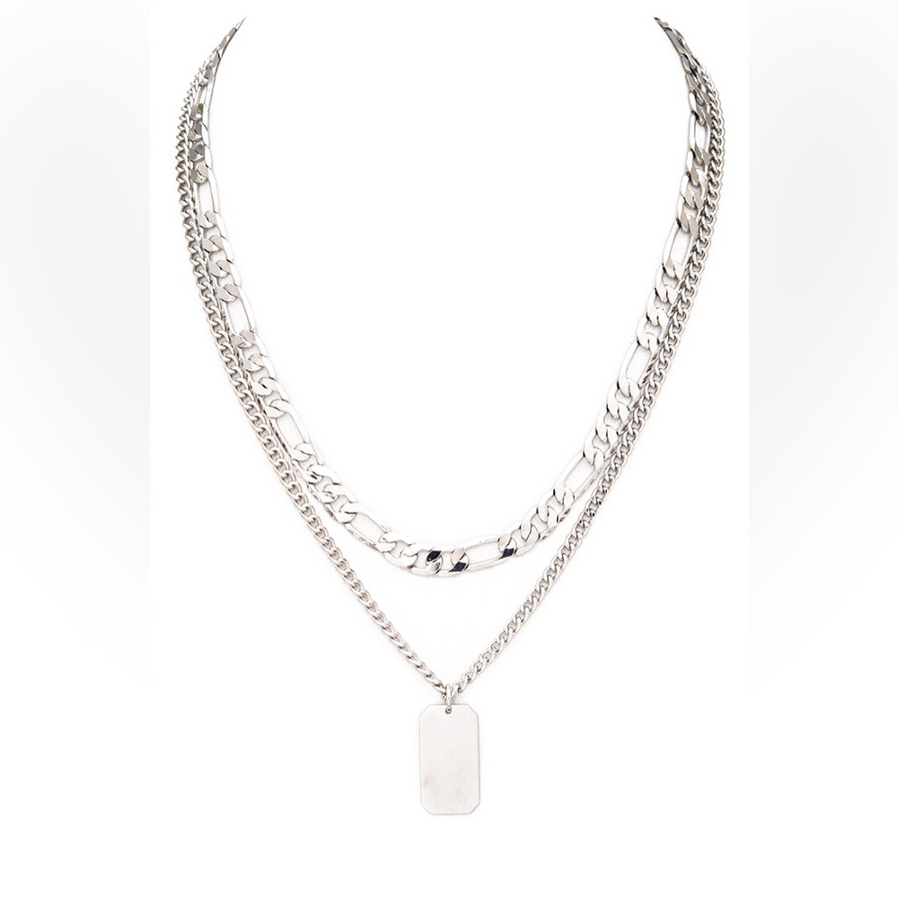 2 PC Mix Dog Chain Figaro Necklace